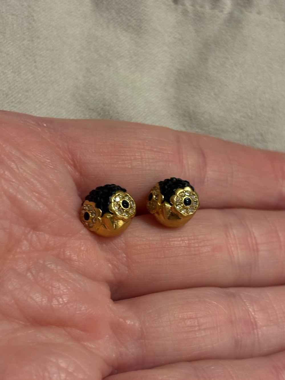 kate spade Rhinestone Penguin Stud Earrings